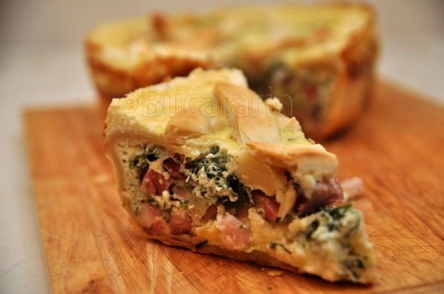 Quiche cu bacon și cașcaval