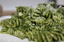 Paste cu parmezan şi cremă de spanac