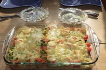 Legume cu caşcaval la cuptor