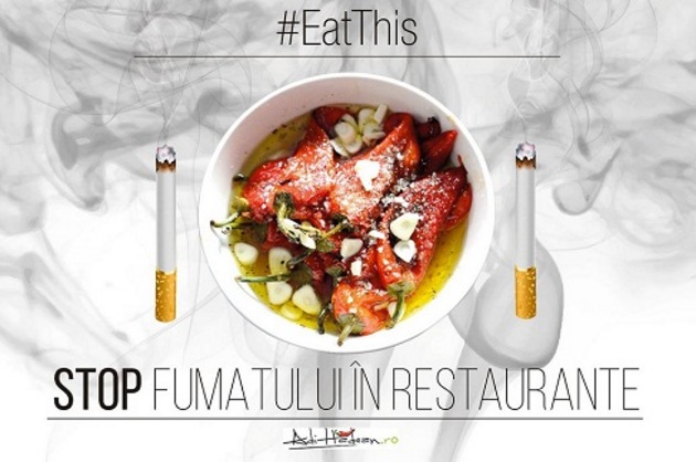 Adi Hădean a pornit campania #EatThis împotriva fumatului în restaurante